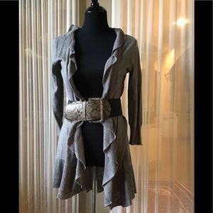 Hinge gray knit sweater size L